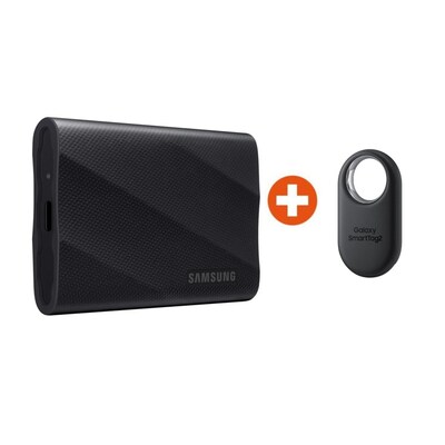 Samsung Portable SSD T9 1 TB USB 3.2 Gen2x2 Typ-C Schwarz bis 2.000 MB/s + SmartTag