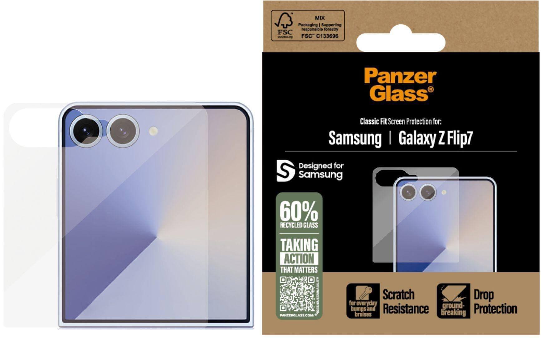 Panzerglass Displayschutzglas Für Samsung Galaxy Z Flip7 Transparent Pg41053
