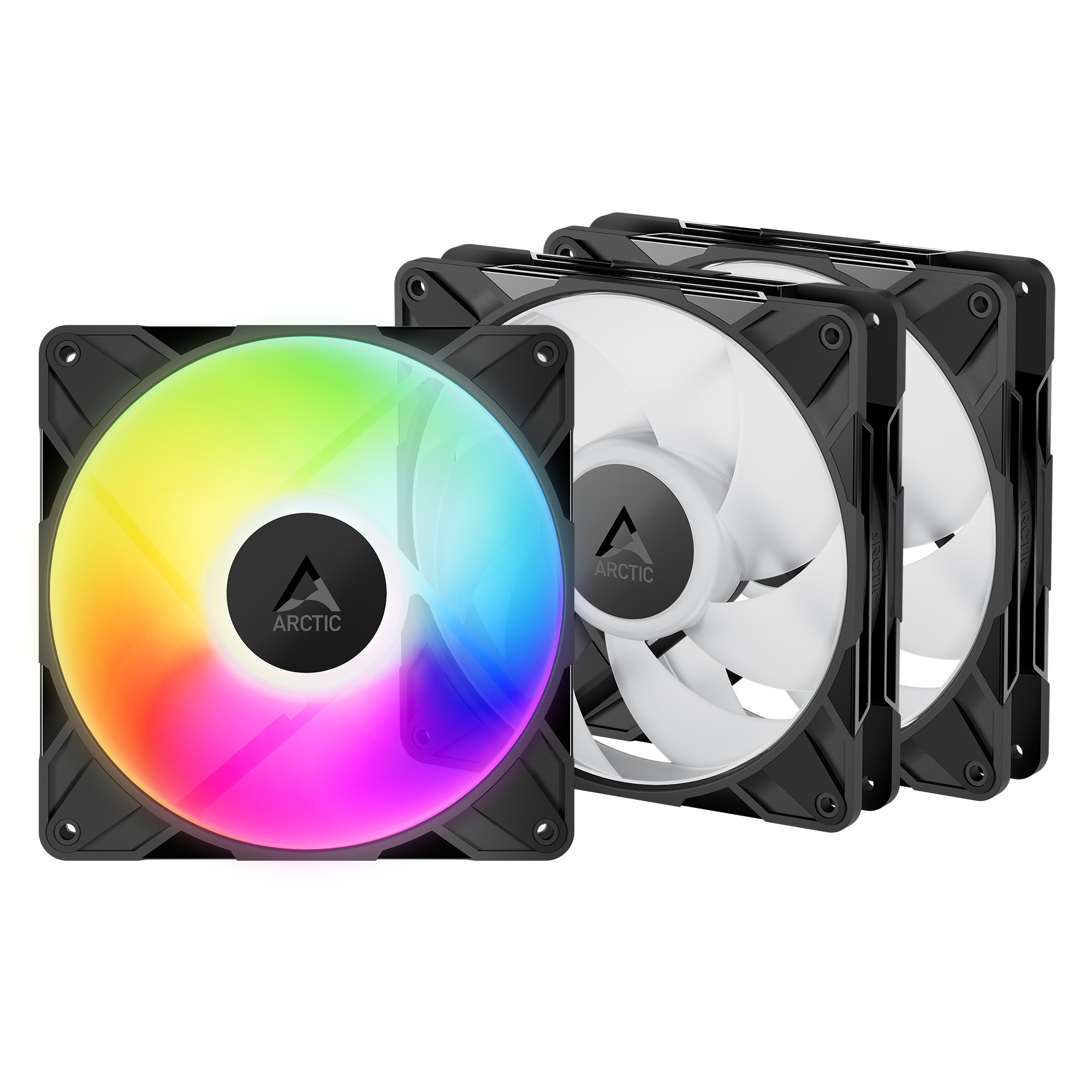 ARCTIC Gehäuselüfter P14 Pro A-RGB PWM 140 mm 3er, schwarz 4-pin
