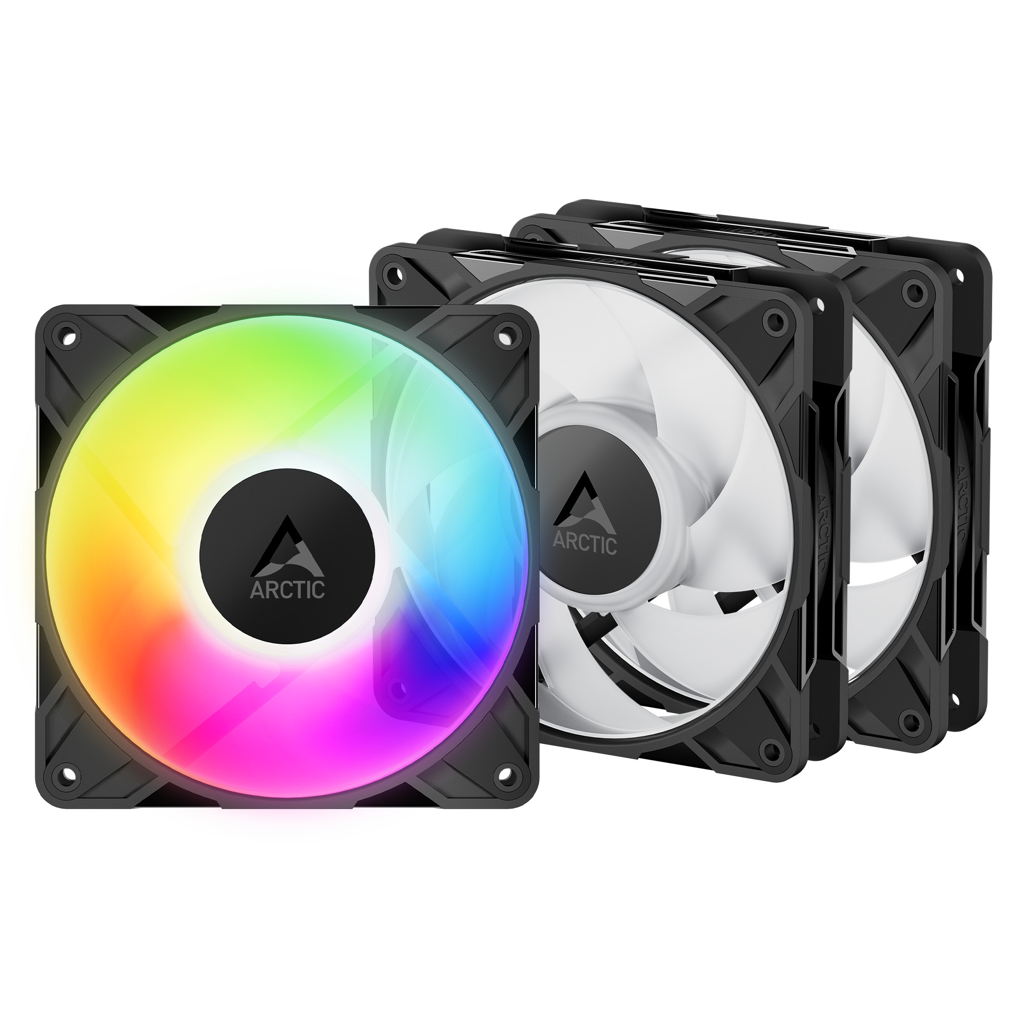 ARCTIC Gehäuselüfter P14 Pro Reverse A-RGB PWM 140 mm 3er schwarz 4-pin