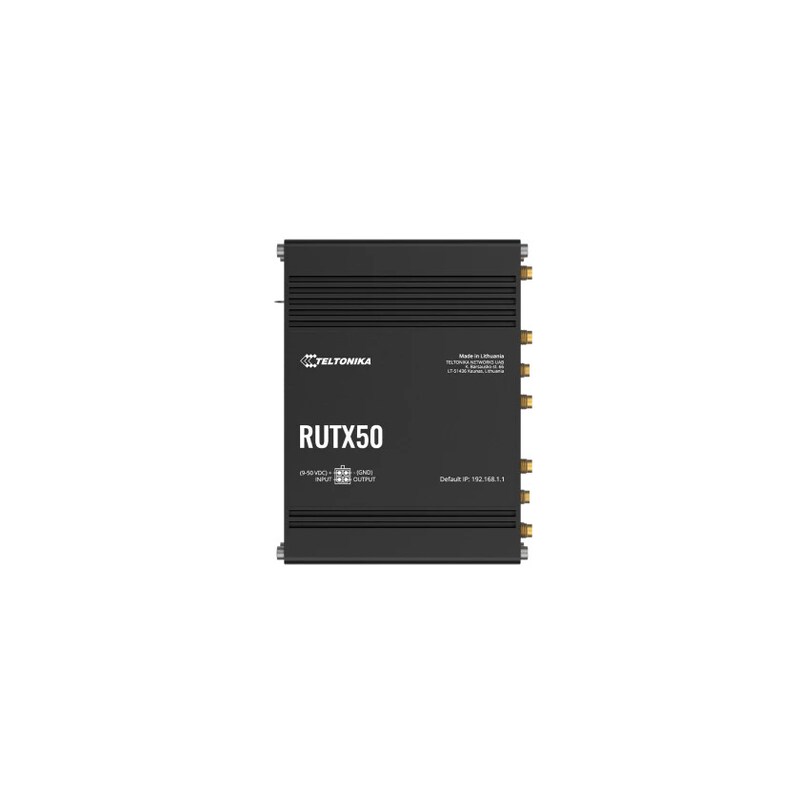 Dual günstig Kaufen-TELTONIKA RUTX50 Industrieller 5G-Router. TELTONIKA RUTX50 Industrieller 5G-Router <![CDATA[• Industrieller 5G-Router • 5G - Ultrahohe Geschwindigkeiten der Mobilfunknetze von bis zu 3,3 Gbps • DUAL SIM - Mit Auto-Failover, Backup-WAN und andere Switching