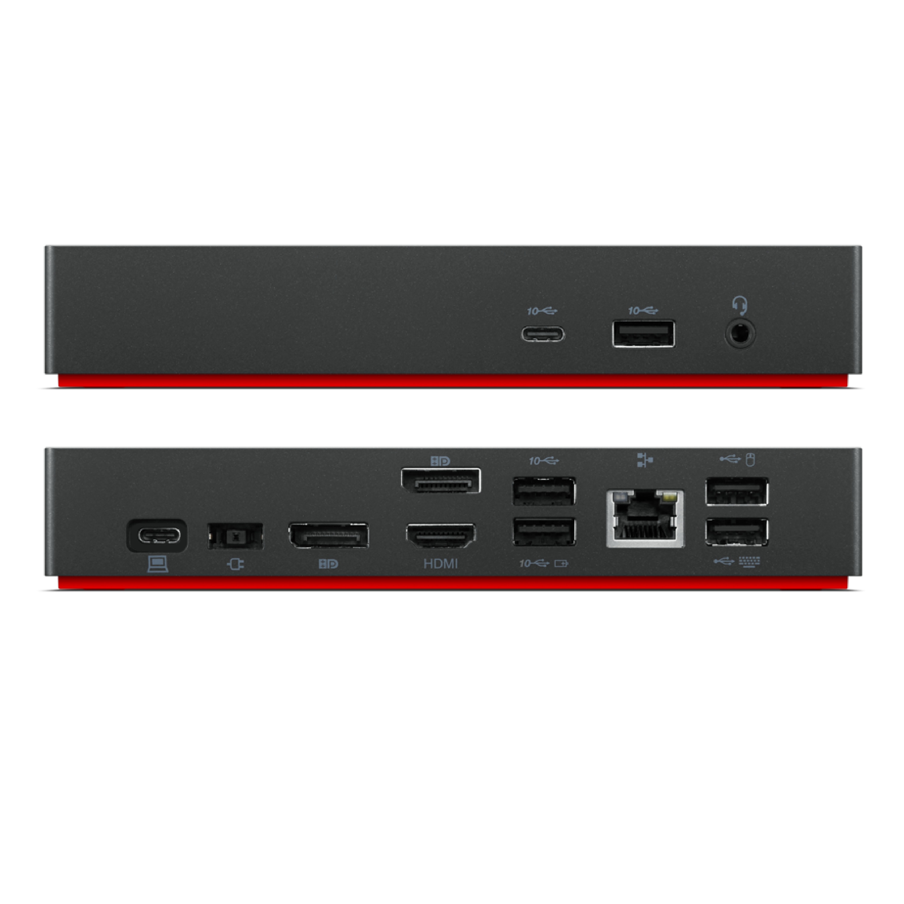 Lenovo ThinkPad Universal USB-C Docking - 4K/60Hz, 2x DP, 1x HDMI, 5x USB-A, 1x USB-C, Ethernet, 65W PD
