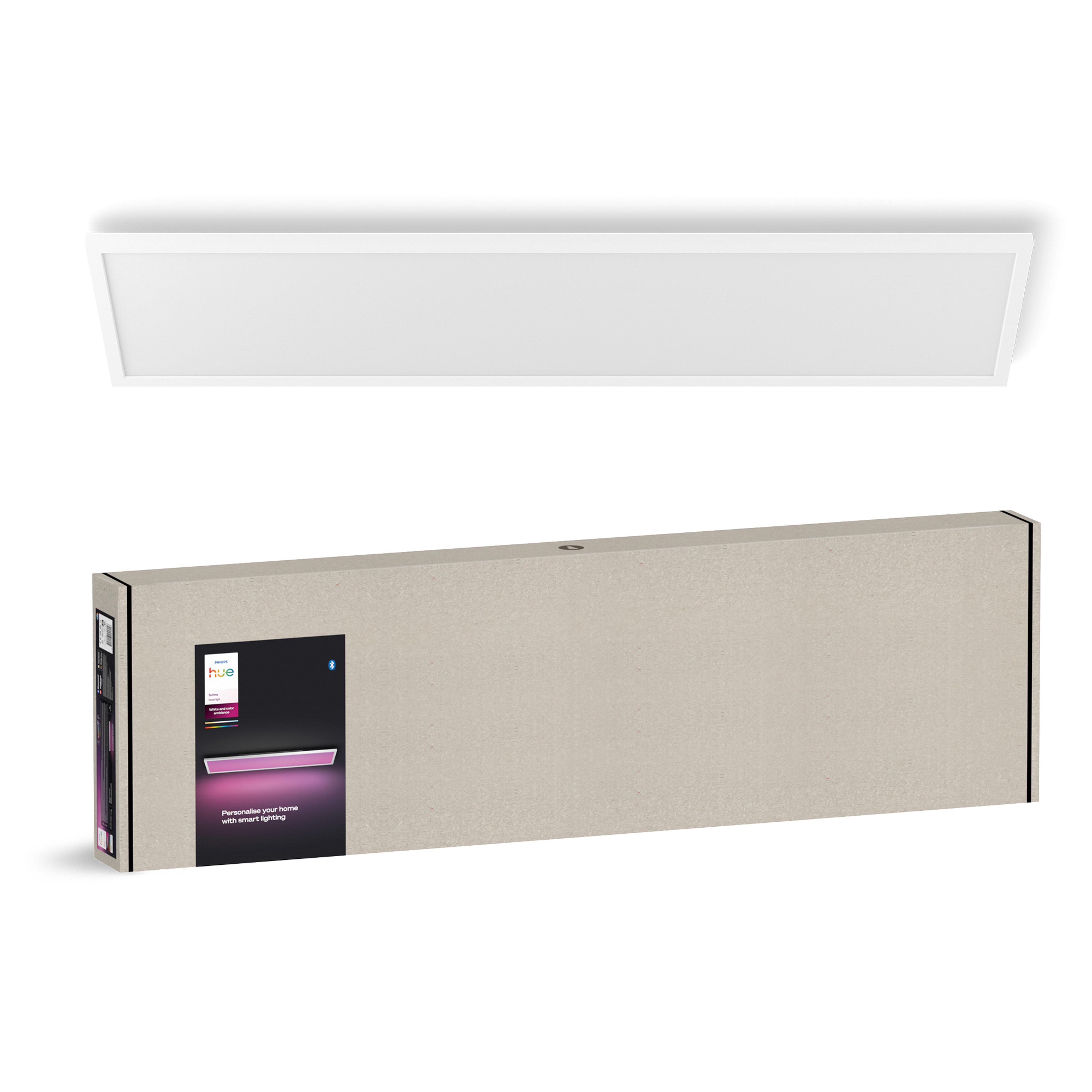 Philips Hue White & Color Ambiance Surimu Panelleuchte weiß + integrierte LED 120x30cm