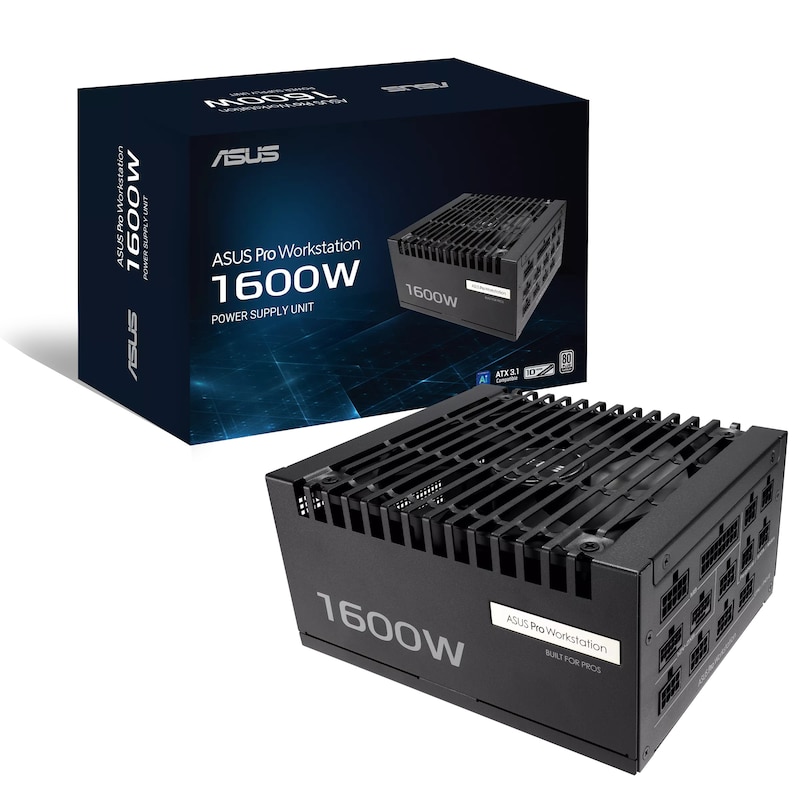 Pro|1 günstig Kaufen-ASUS Pro WS 1600W ATX Netzteil ATX3.1 PCIe5.1 80+ Platinum schwarz. ASUS Pro WS 1600W ATX Netzteil ATX3.1 PCIe5.1 80+ Platinum schwarz <![CDATA[• ATX Netzteil mit 1600 W Leistung • vollmodulares Kabelmanagement • Zertifiziert nach 80+ Platinum]]>. 
