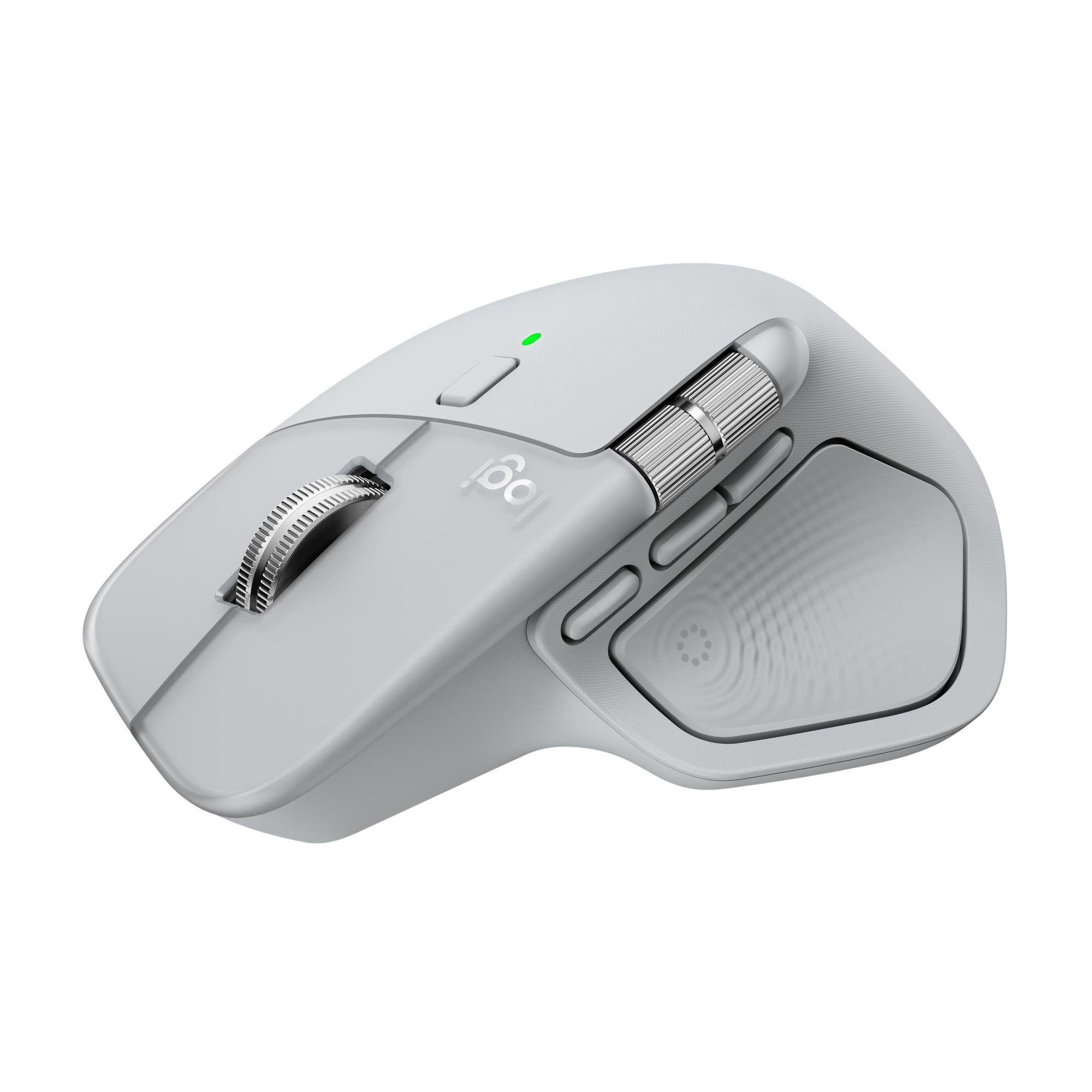 Logitech MX Master 4 Maus Pale Grey kabelgebunden / kabellos (Logi Bolt / Bluetooth) für Rechtshänder