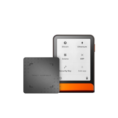 Ledger Flex Crypto Hardware-Geldbörse orange + Recovery Key