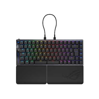 ASUS ROG Falcata 75% Wireless Split-Gaming-Tastatur, Hot-Swap, ROG HFX V2 Magnetic Switches, Rapid Trigger