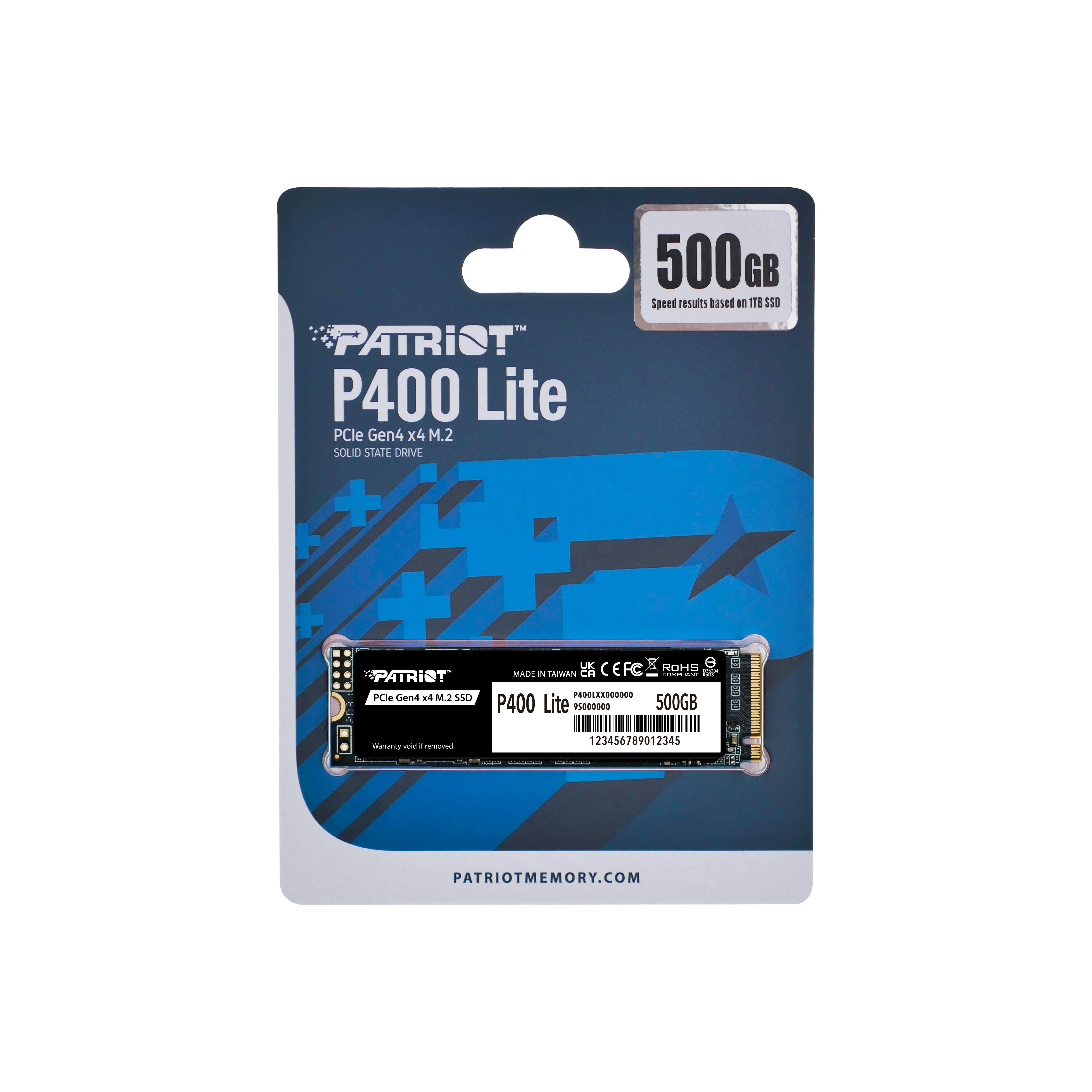 Patriot P400 Lite SSD 500GB NVMe M2 2280
