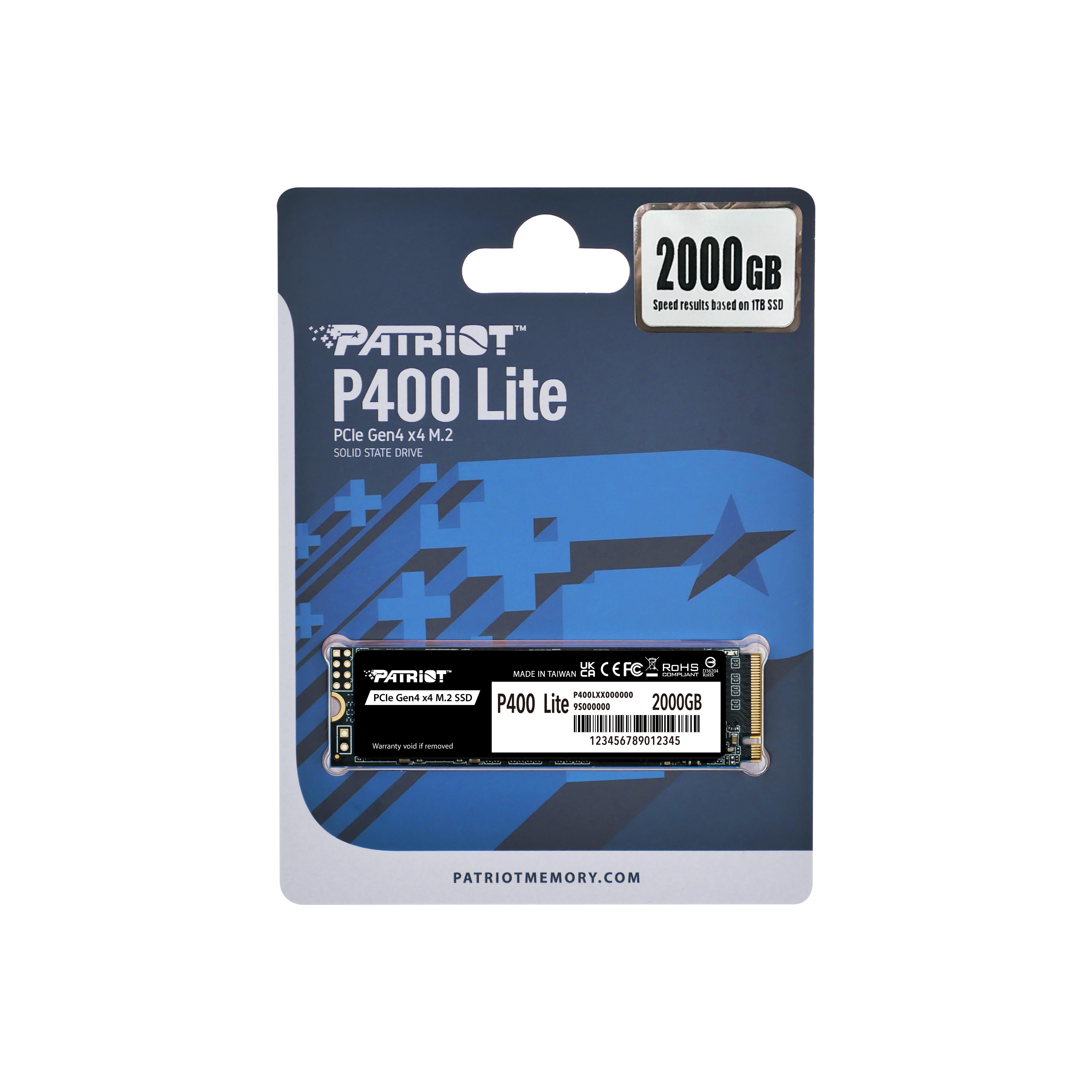 Patriot P400 Lite SSD 2TB NVMe M2 2280
