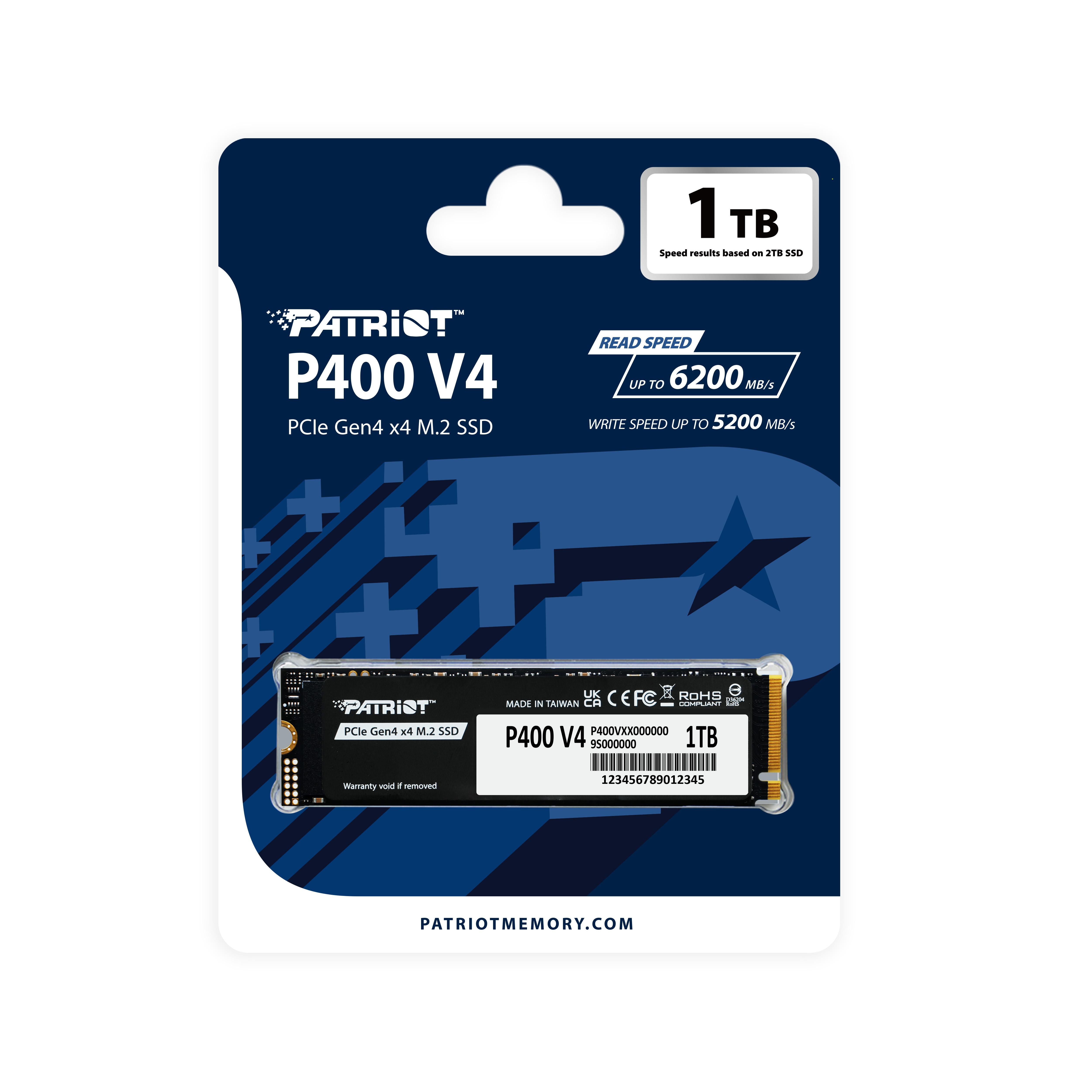 Patriot P400 V4 SSD 1TB NVMe M2 2280