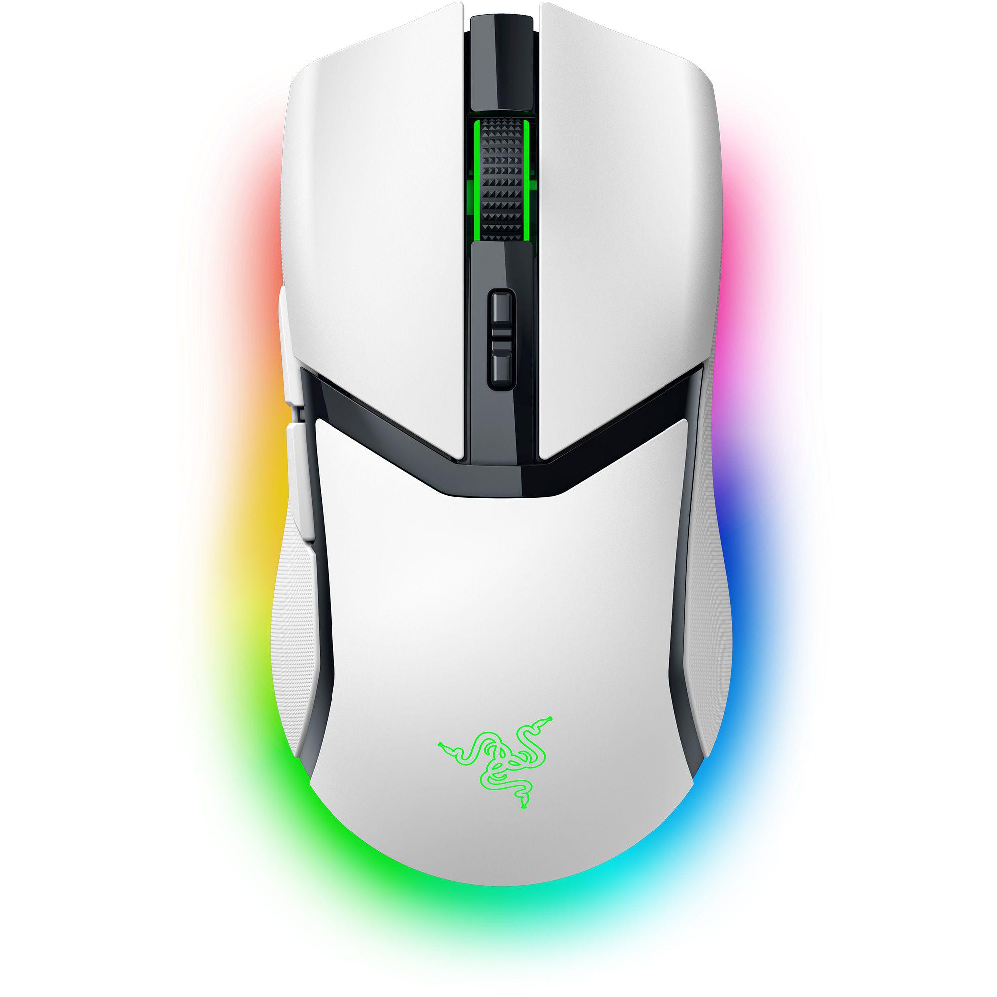 RAZER Cobra Pro Gaming-Maus Weiß kabelgebunden / kabellos (Funk / Bluetooth) für Rechtshänder