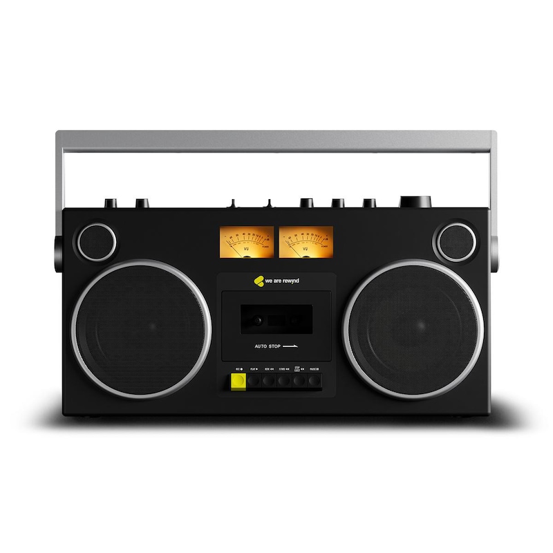 Spiele Set günstig Kaufen-WeAreRewind Curtis Tragbarer Kassettenspieler mit Bluetooth schwarz. WeAreRewind Curtis Tragbarer Kassettenspieler mit Bluetooth schwarz <![CDATA[• Übertragung: Bluetooth - Farbe: Schwarz • maximale Akkulaufzeit: 15h • Ladefunktionen: Aufladen über USB • 