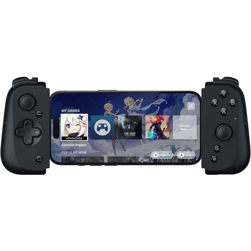 USB Controller günstig Kaufen-Razer Kishi V2 USB-C Gaming-Controller für iPhone und Android™. Razer Kishi V2 USB-C Gaming-Controller für iPhone und Android™ <![CDATA[• Mobiler Universal-Gaming-Controller für iPhone • Klickbare Analog-Sticks • Perfekte Passform]