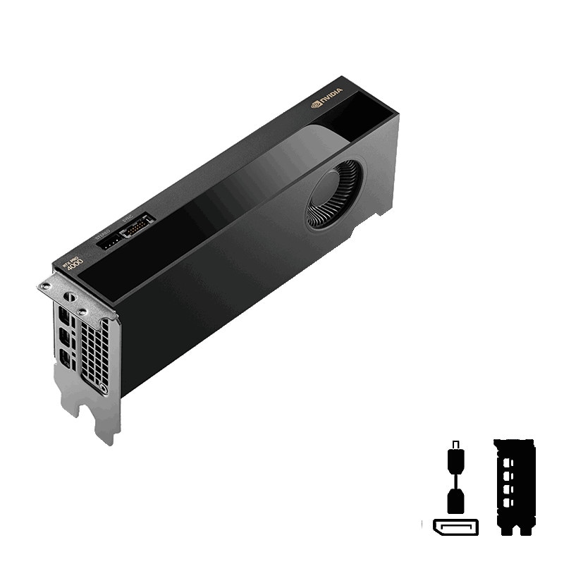 PNY NVIDIA RTX Pro 4000 Blackwell 24GB GDDR7 Workstation SFF Grafikkarte ProBox