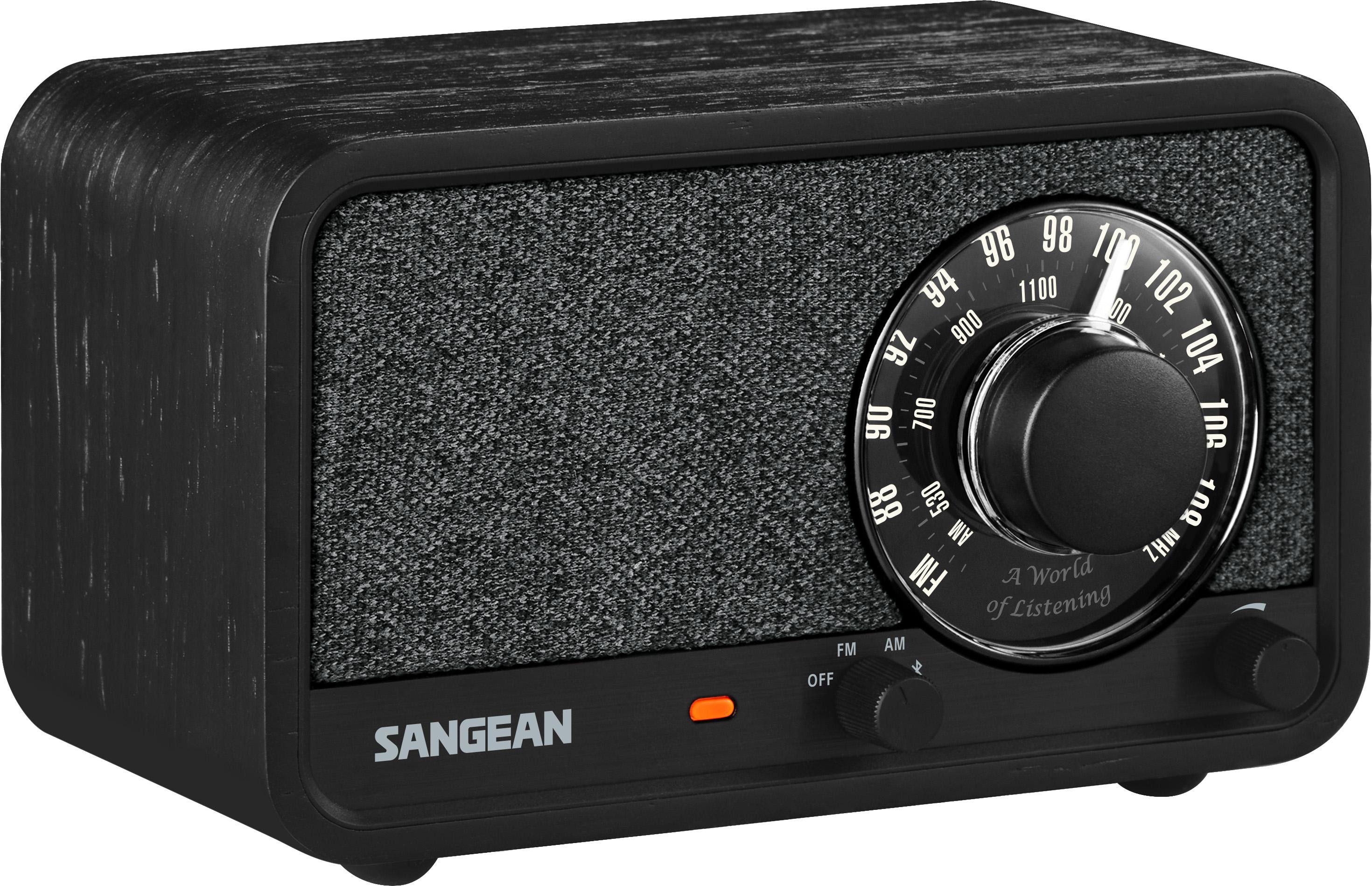 Sangean WR-8 Portables FM-Radio Echtholz-Gehäuse Mitternachtseiche Image