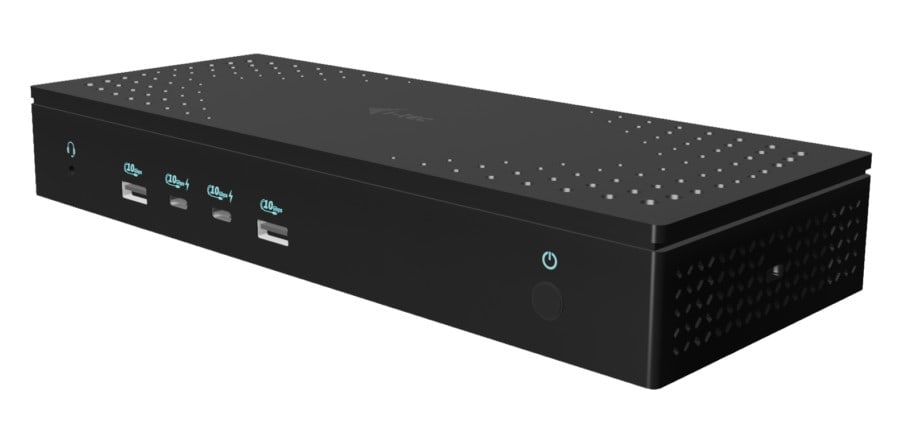 i-tec Thunderbolt 4 Dock Gen3 - 8K/4K, 2x DP, 1x 2.5 GBit LAN, 4x USB-A (5 Gbps), 1x USB-A 2.0, 1x USB-C, SD/FC, 92W PD, 140W USB-C Netzteil