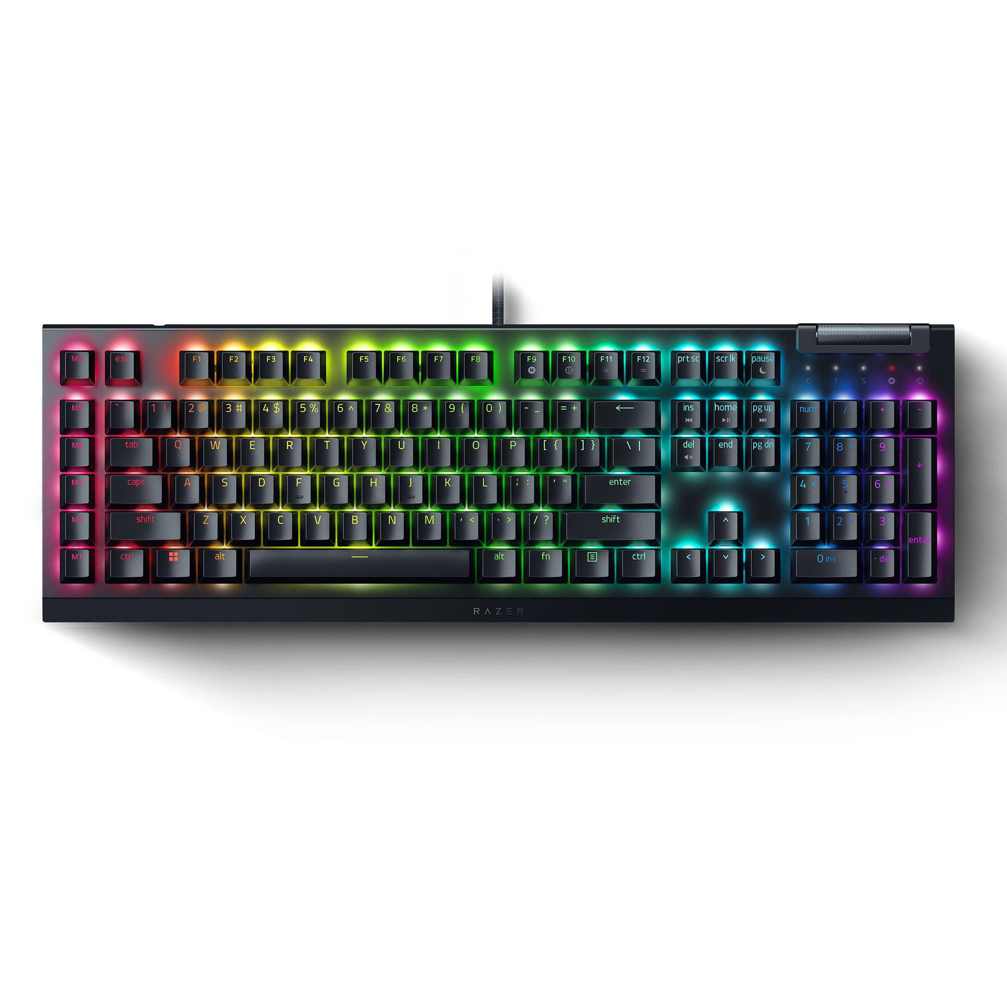 RAZER BlackWidow V4 X Gaming Tastatur kabelgebunden, Mechanisch, Schwarz