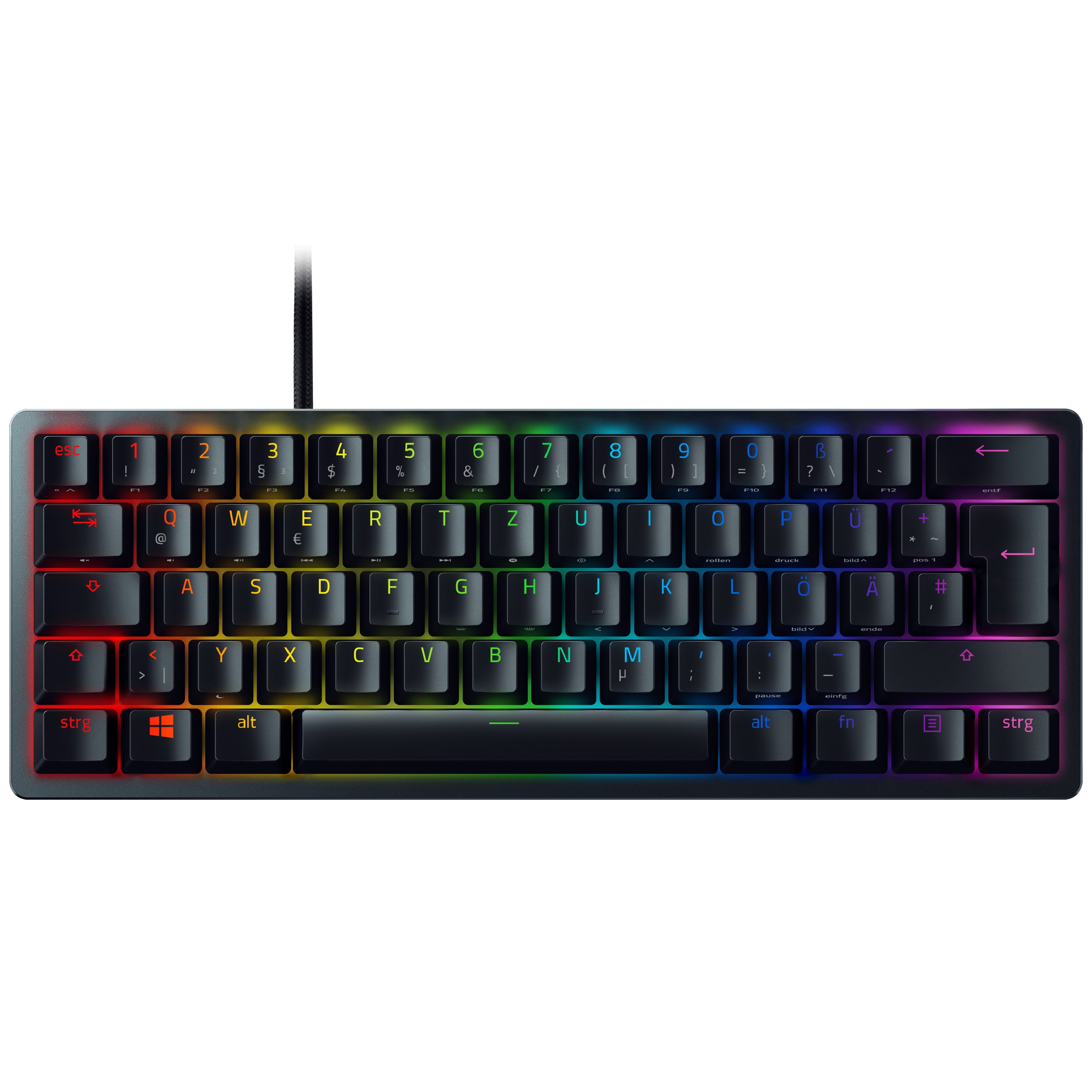 RAZER Huntsman Mini 60% Gaming Tastatur kabelgebunden, Schwarz