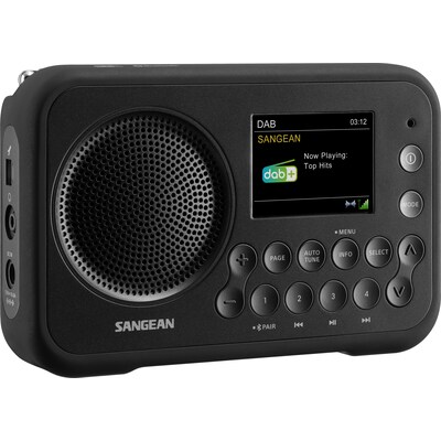 Sangean DPR-76BT Portables DAB Radio Metallgrau