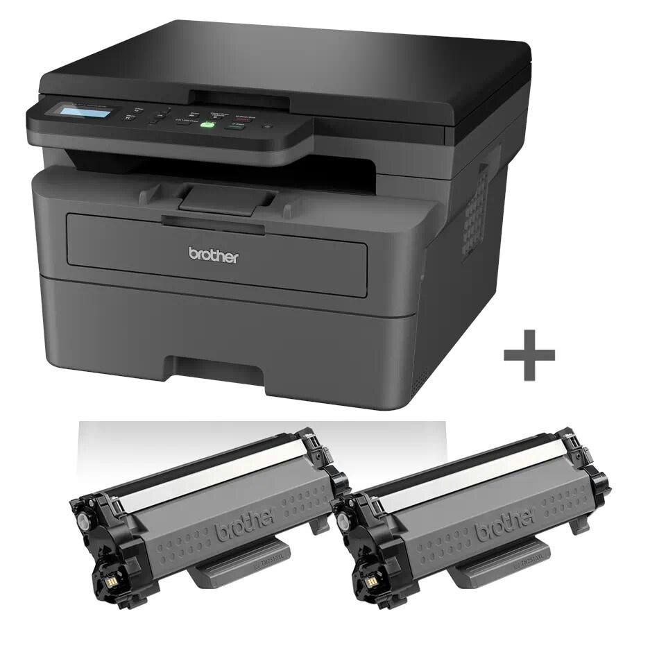 Brother DCP-L2627DWXL S/W-Laserdrucker Scanner Kopierer USB WLAN