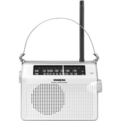 Sangean PR-D6 (Hedonic 60) Portables FM-Radio Weiß
