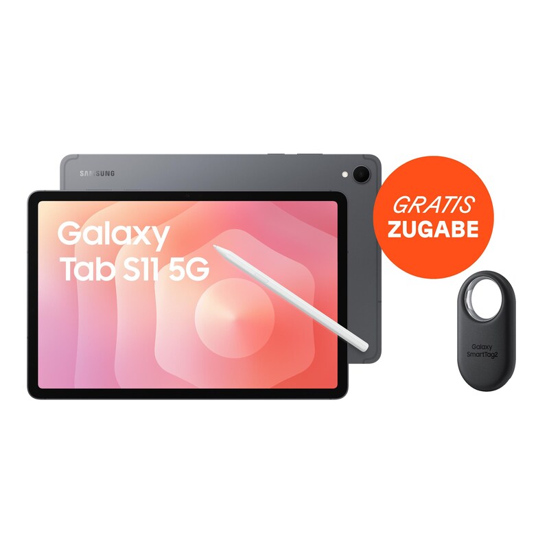 Tablet,11 günstig Kaufen-Samsung Galaxy Tab S11 SM-X736B 5G 128GB gray Android 16 Tablet + SmartTag 2 EI-T5600 schwarz. Samsung Galaxy Tab S11 SM-X736B 5G 128GB gray Android 16 Tablet + SmartTag 2 EI-T5600 schwarz <![CDATA[• 27.81 cm (11 Zoll) AMOLED Display (2560 x 1600, 120 Hz)
