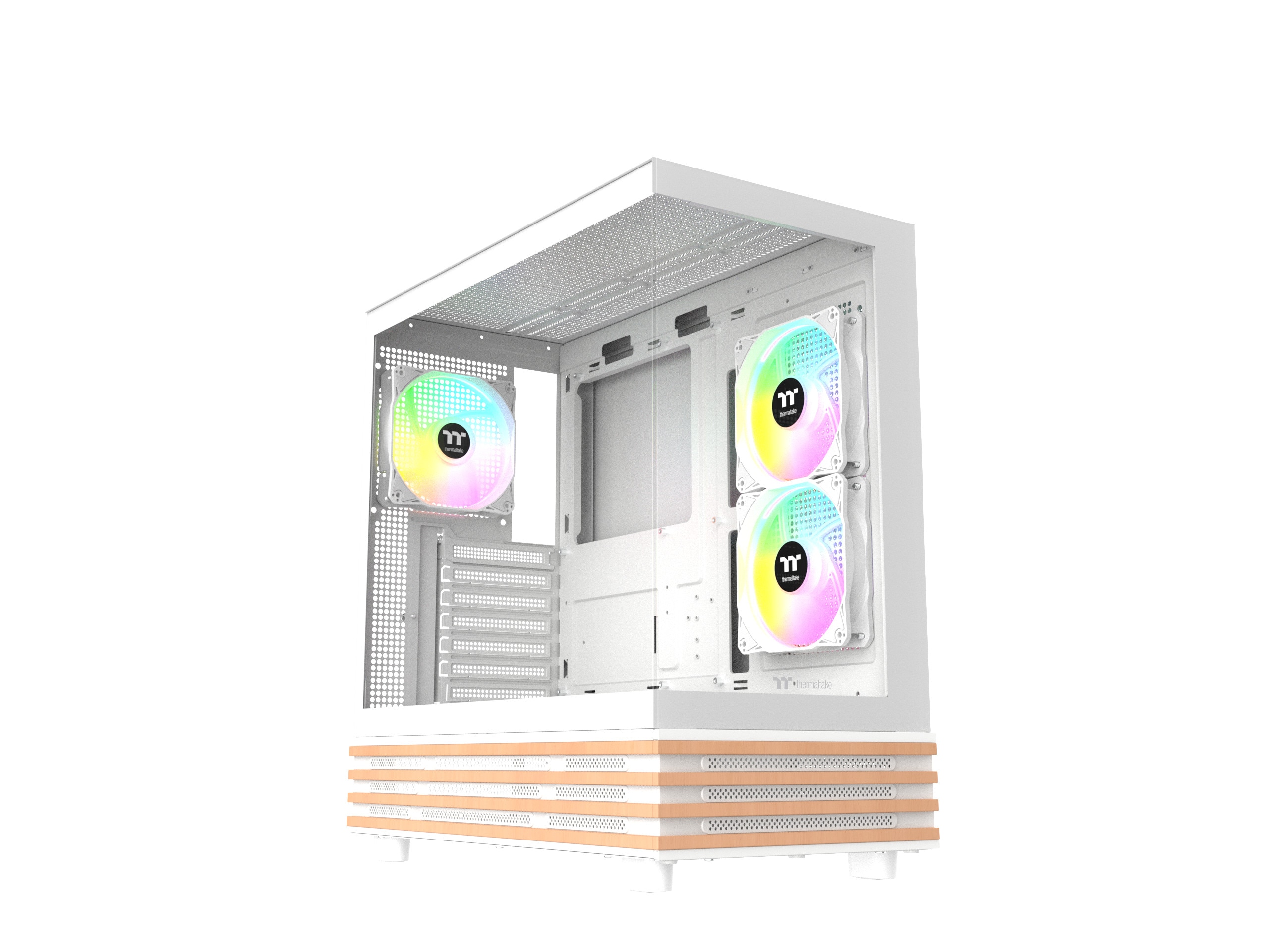 THERMALTAKE View 270 Plus WS ARGB Midi Tower ATX Gehäuse snow white