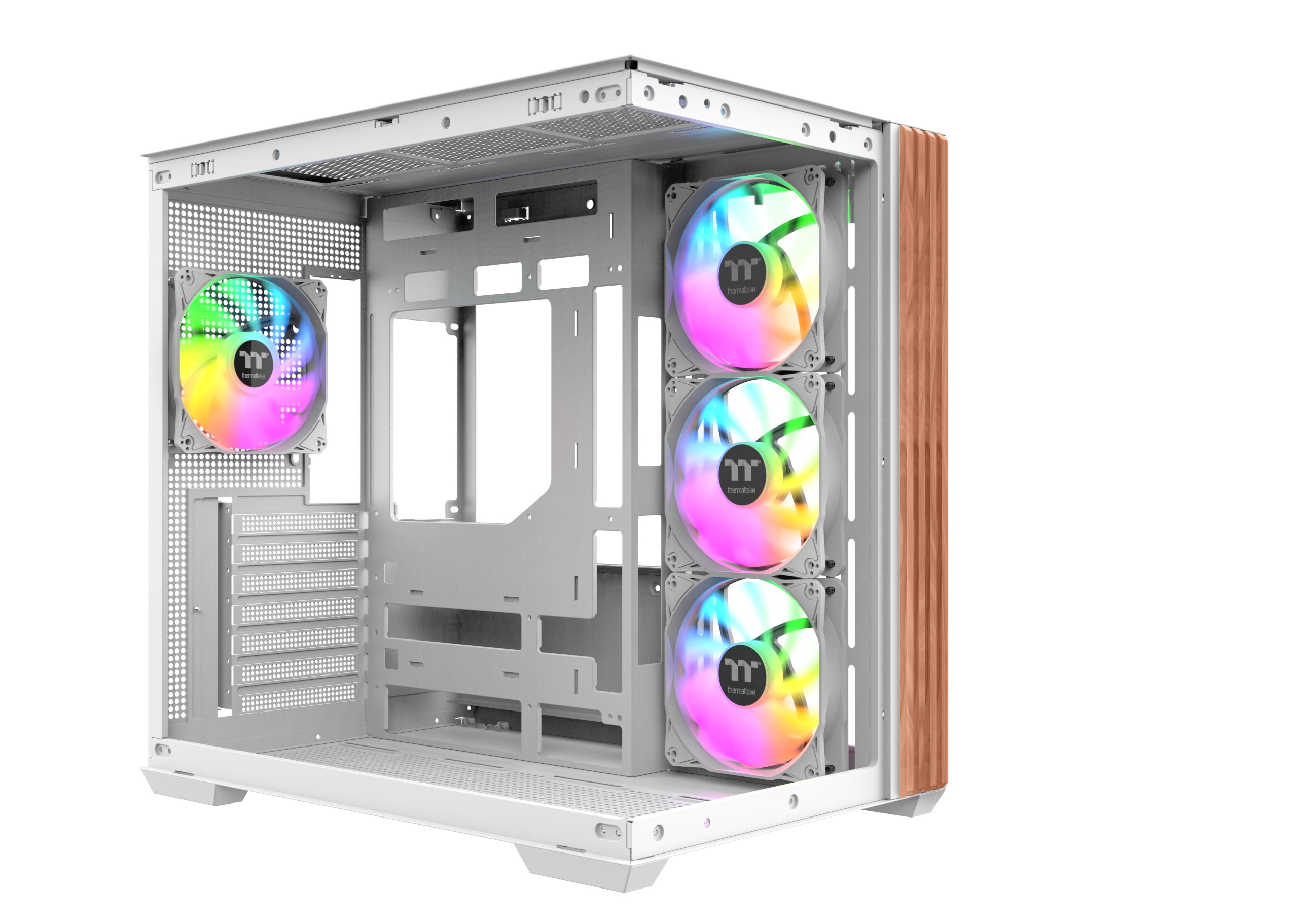 THERMALTAKE View 380 WS ARGB Midi Tower ATX Gehäuse snow white