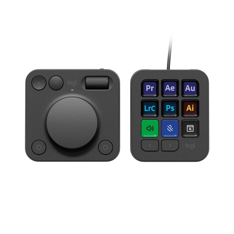 MX LP günstig Kaufen-Logitech MX Creative Console Grafit - MX Creative Dialpad, MX Creative Keypad, USB-C, Unterstützt Logi Options+. Logitech MX Creative Console Grafit - MX Creative Dialpad, MX Creative Keypad, USB-C, Unterstützt Logi Options+ <![CDATA[• Digital A