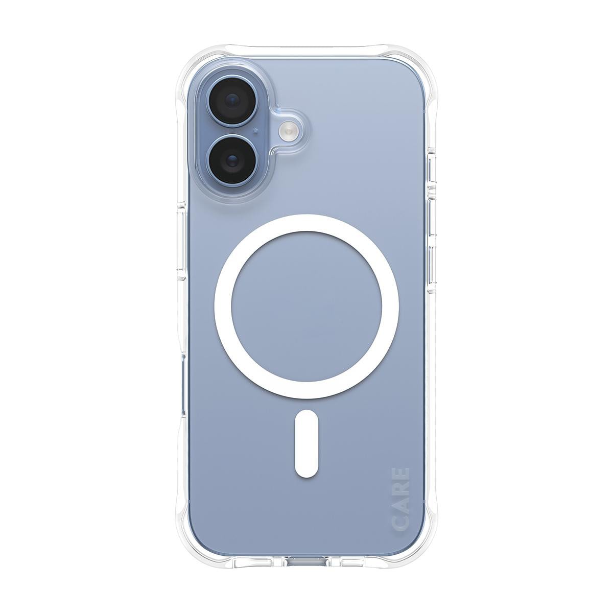 CARE by PanzerGlass® Fashionable Case Samba Transparent m. Weiß mit MagSafe für iPhone 17