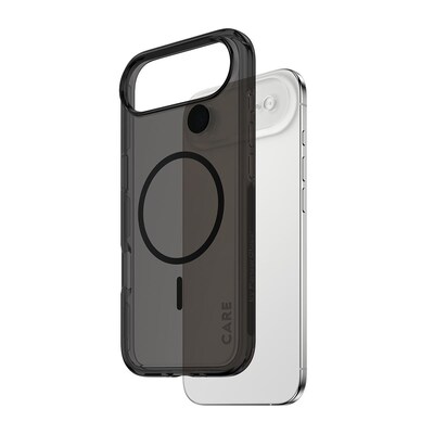 CARE by PanzerGlass® Flagship Case Transparent Urban Explorer Smokey m. Schwarz MagSafe iPhone 17 Air
