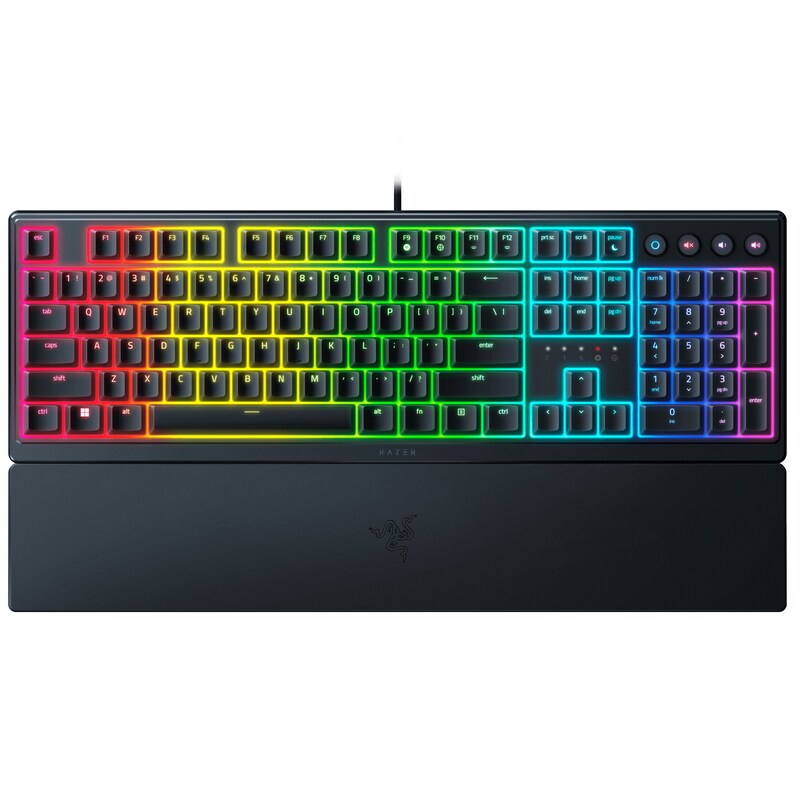 kabelgebundene günstig Kaufen-RAZER Ornata V3 Schwarz - Flache Mecha-Membran-Tastatur mit Razer Chroma™ RGB. RAZER Ornata V3 Schwarz - Flache Mecha-Membran-Tastatur mit Razer Chroma™ RGB <![CDATA[• Anwendungsbereich: Gaming, • Anschlussart: kabelgebundene Tastatur, Techn