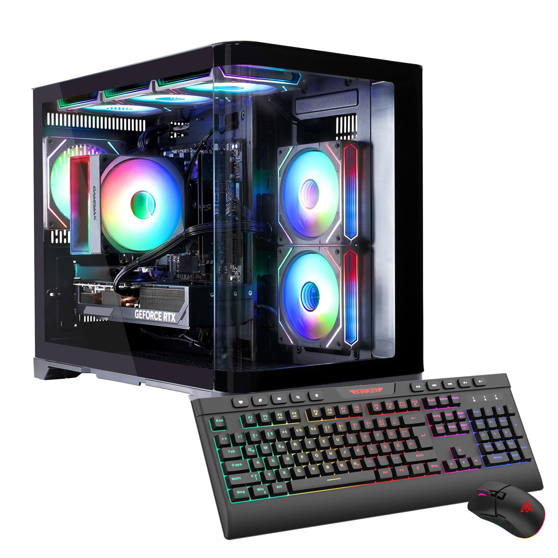 Hyrican GAMEMAX Hype-M BK 7800 Ryzen 5 7500F 16GB/1TB SSD RTX 5070 Win11 Image