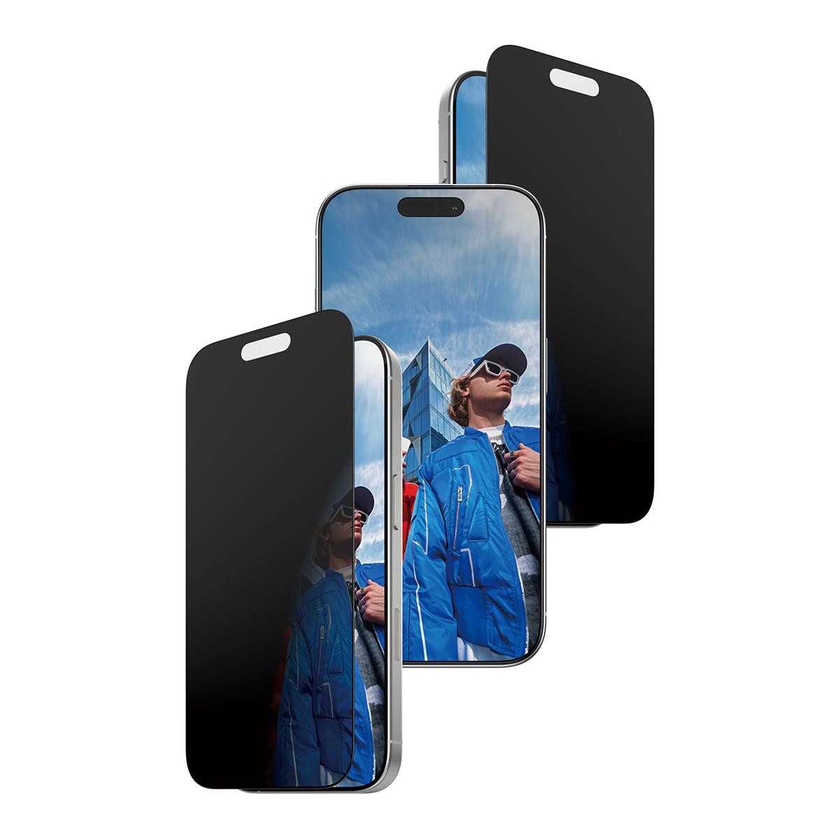 PanzerGlass Ultra Wide Fit FastFit in-a-box Privacy Screen Protector für das Apple iPhone 17 / 16 Pro - Bild 3