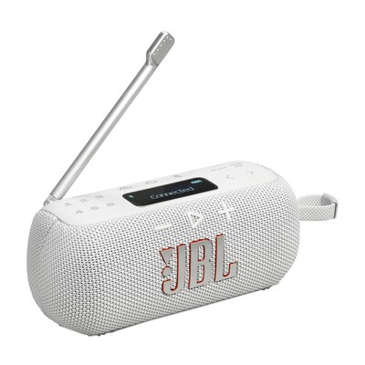 JBL Tuner 3 Bluetooth-Lautsprecher mit FM/DAB-Tuner weiß IP67 Auracast