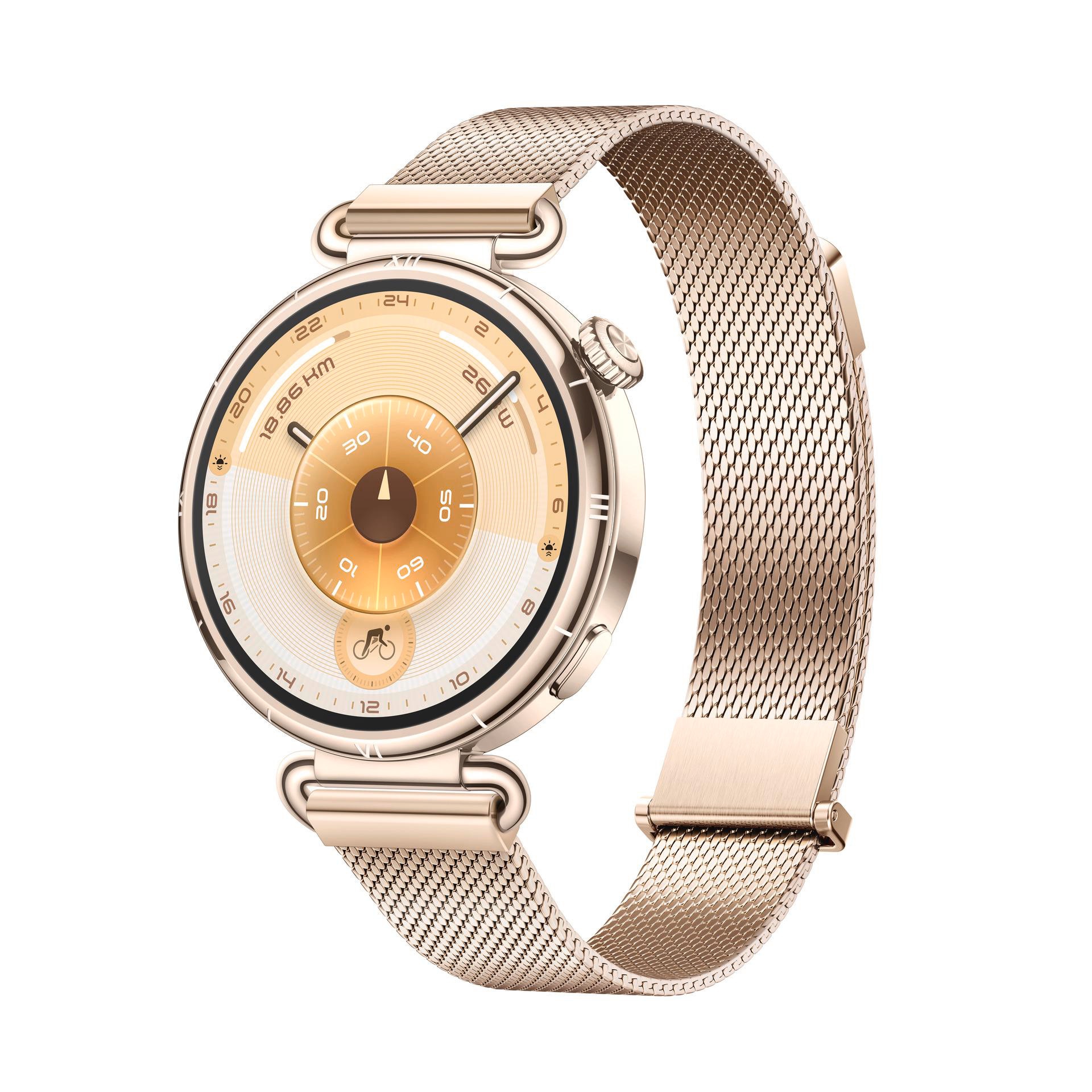 Huawei Watch Gt6 41 Mm Mit Goldfarbenem Milanaise-Armband - Image 8