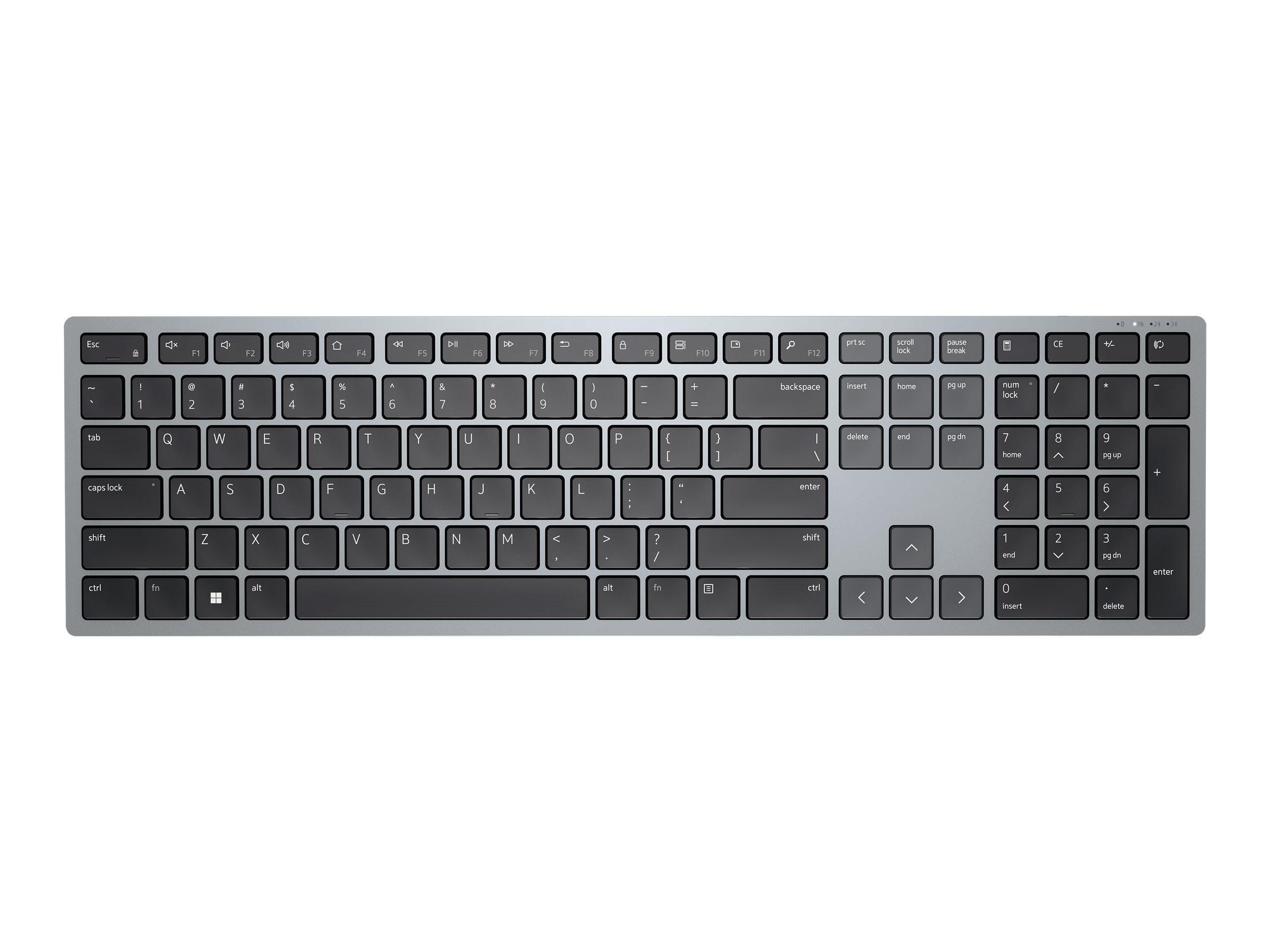 Dell Pro Plus KB700 Tastatur kabellos (Funk / Bluetooth), Hellgrau