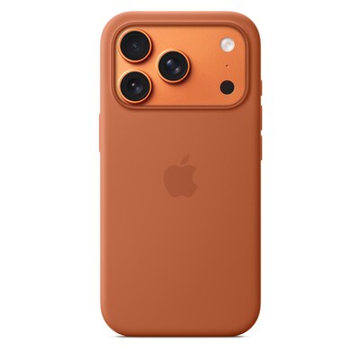 Apple Silicone Case mit MagSafe für iPhone 17 Pro Terracotta