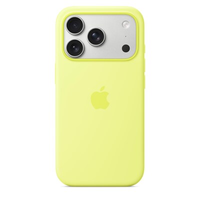 Apple Silicone Case mit MagSafe für iPhone 17 Pro Neongelb