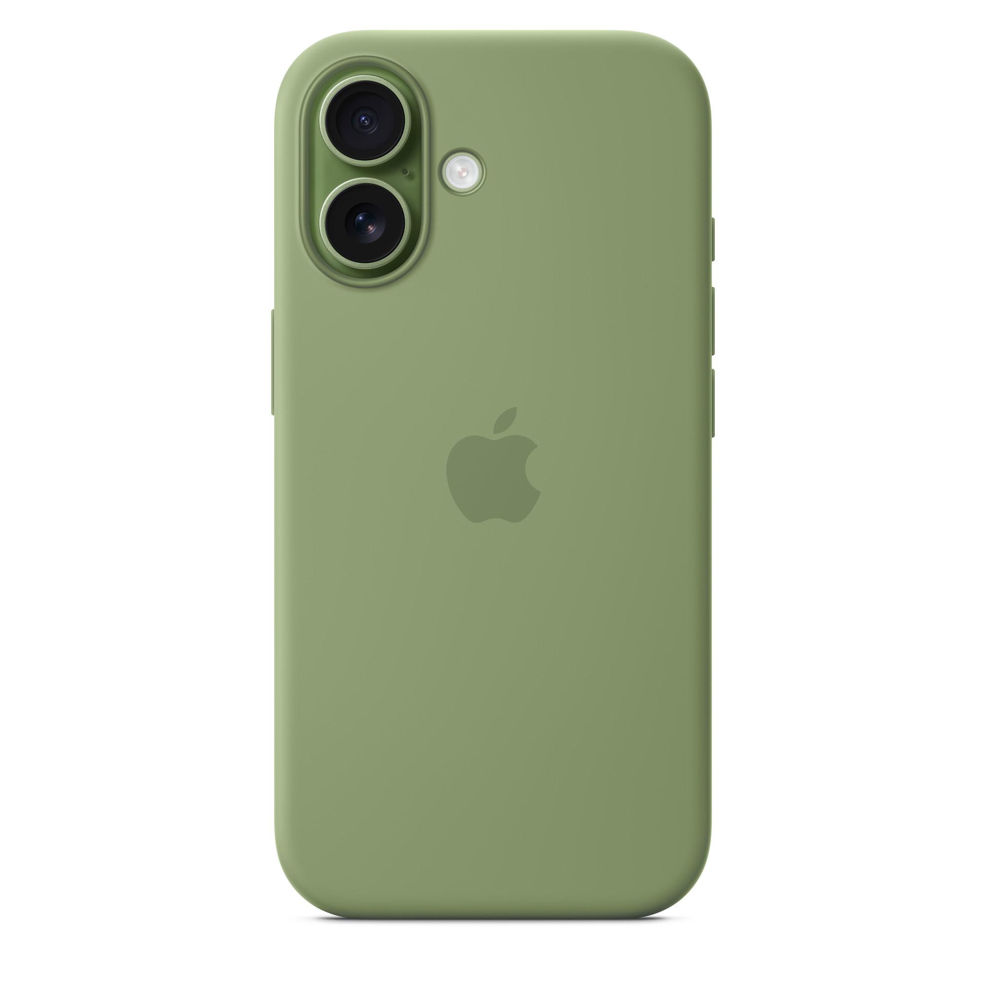 Apple Silicone Case mit MagSafe für iPhone 17 Hellmoosgrün