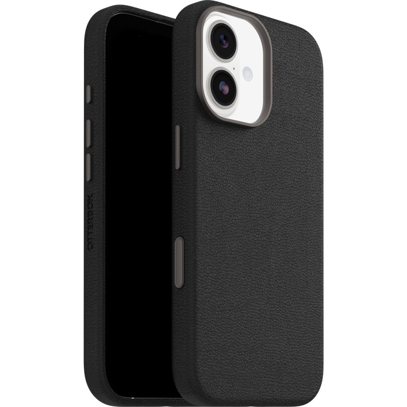 OtterBox Symmetry Cactus Leather Camera Control Apple iPhone 17 Noir Ash - black