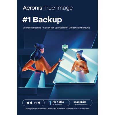 Acronis True Image Essentials Subscription 1 Computer - 1 Jahr Subscription