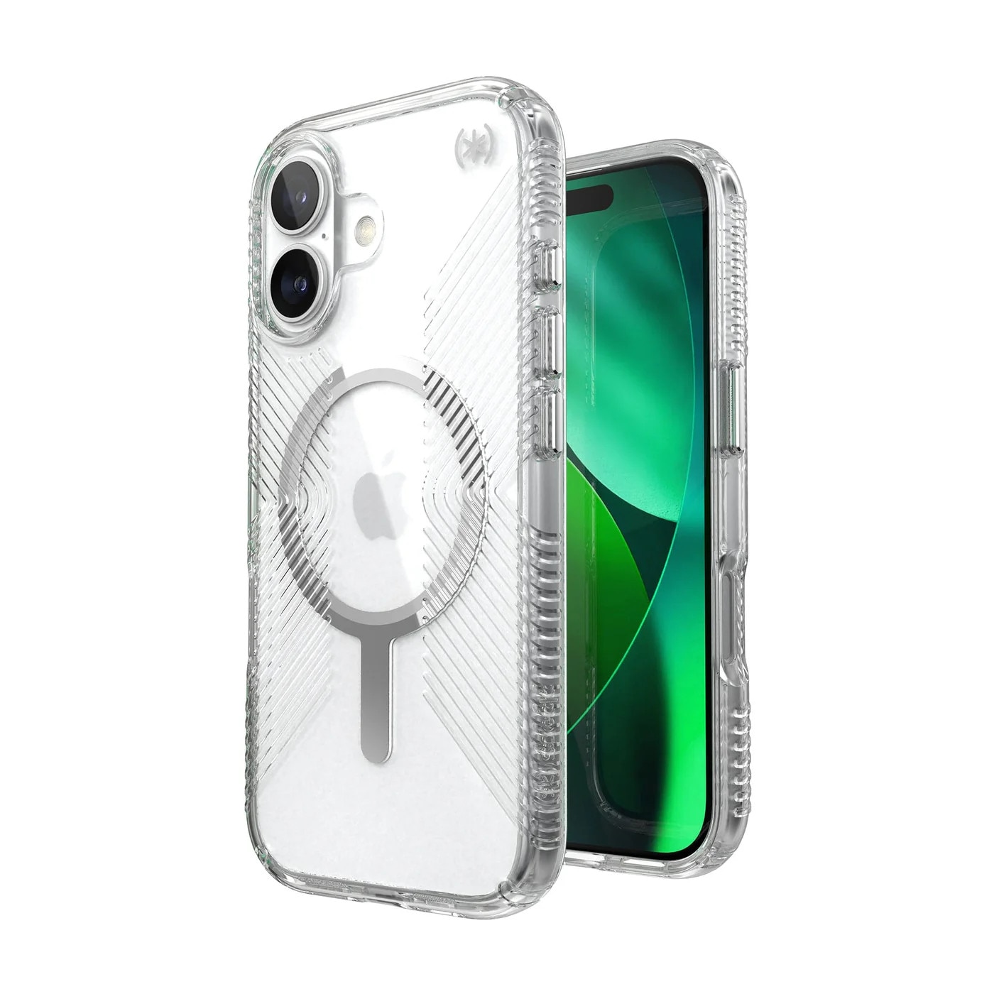 Speck Presidio Perfect Clear Grip MagSafe iPhone 17 clear/silver