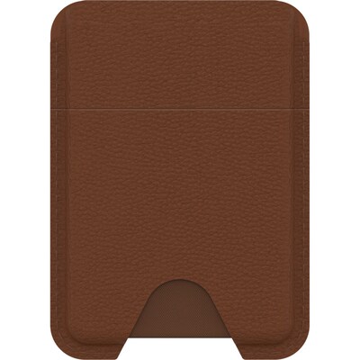 OtterBox Symmetry Cactus Leather MagSafe Wallet Desert Saddle - brown