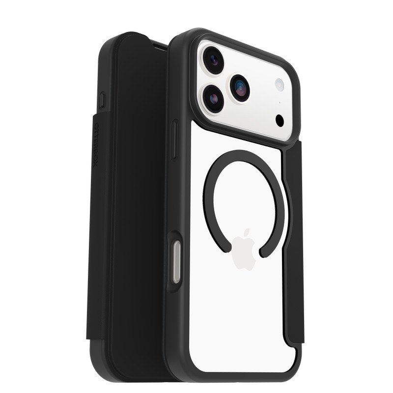 OtterBox React Folio MagSafe Apple iPhone 17 Pro Max Black Crystal - clear/black
