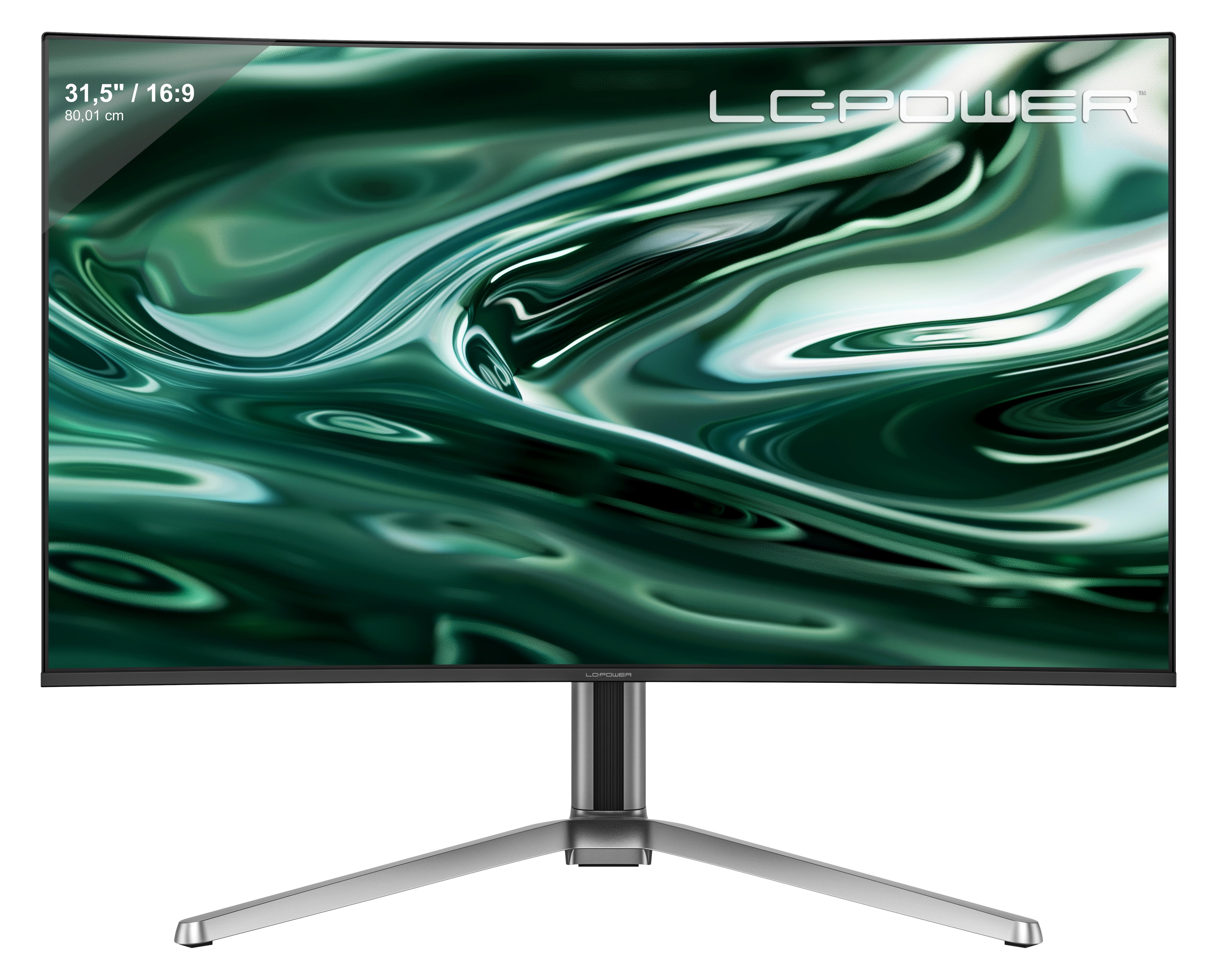 LC-Power LC-M32UCO 31.5 Zoll 4K (UHD) Quantum Dot Panel 16:9 165 Hz Curved Gaming Monitor
