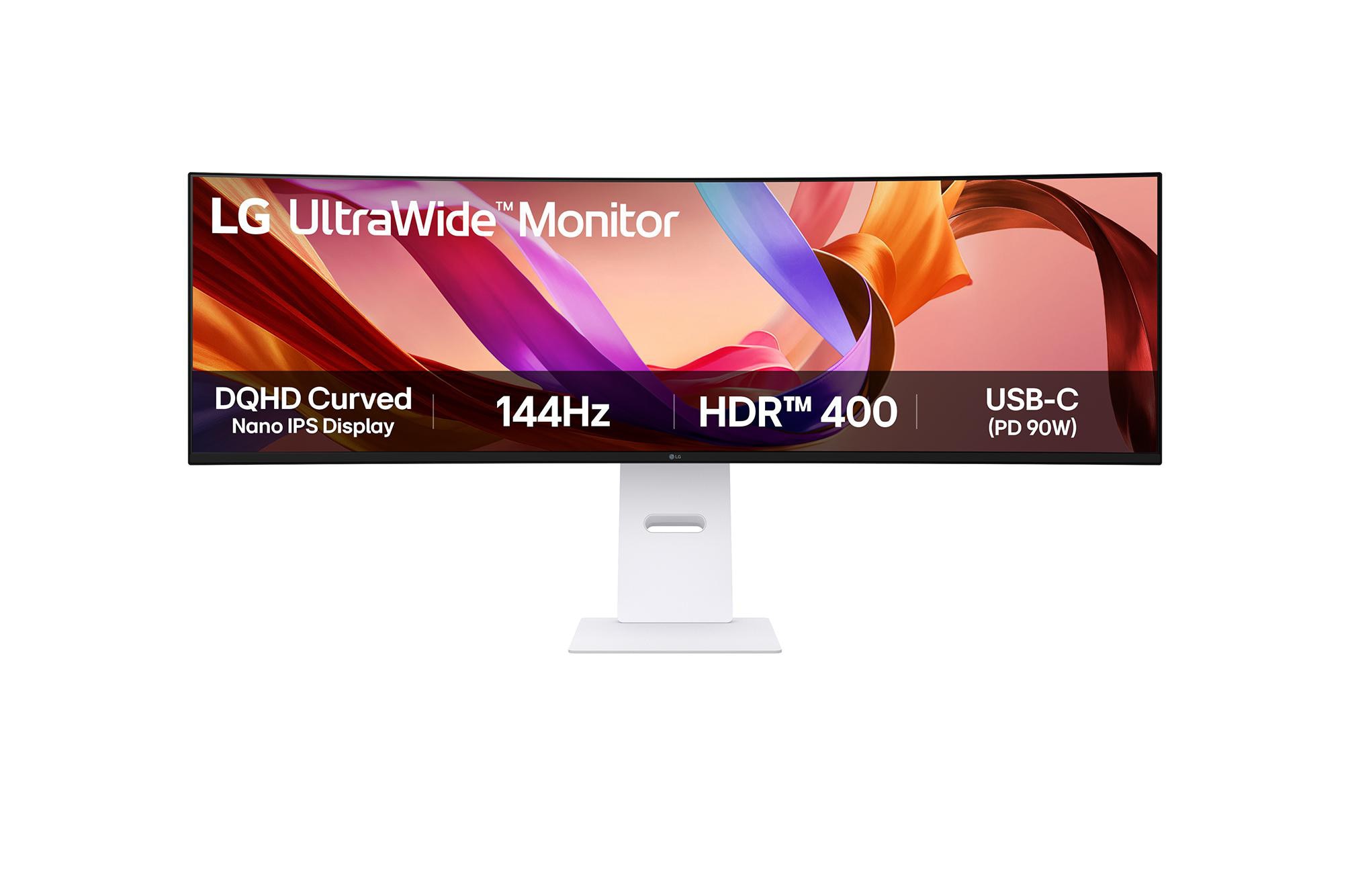 Lg Electronics Lg Ultrawide 49U950a-W 49 Zoll Dqhd Curved Nano Ips Led 32:9 144 Hz Office Monitor Weiß 49U950a-W.aeu - Bild 5