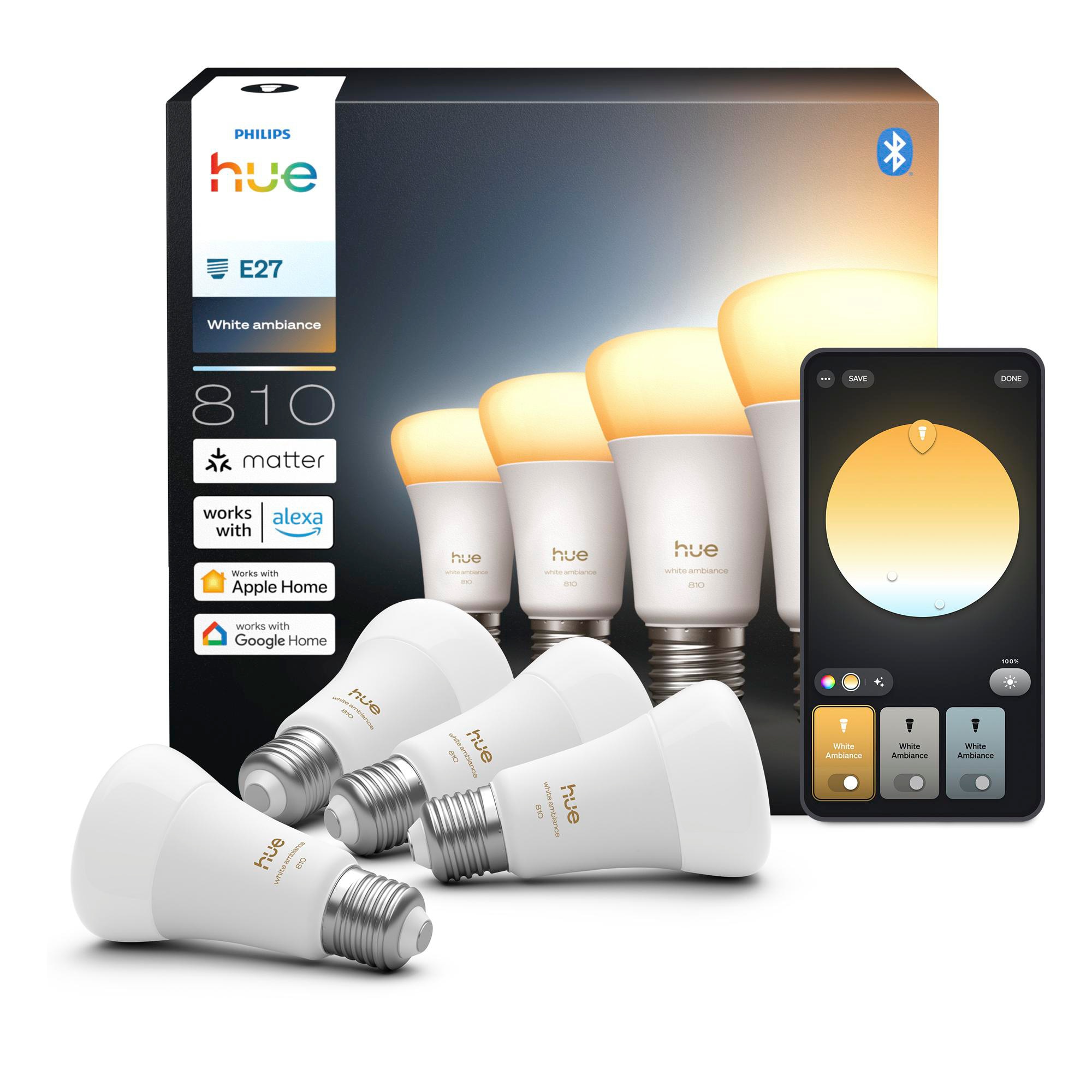 Philips Hue White E27 White Ambiance Doppelpack 810Lm 60W D - Bild 6
