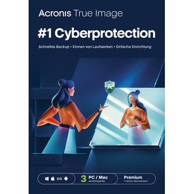 Acronis True Image Premium Subscription 3 Computer - 1 Jahr Subscription