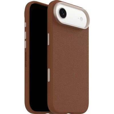 OtterBox Symmetry Cactus Leather Camera Control Apple iPhone Air Desert Saddle - brown